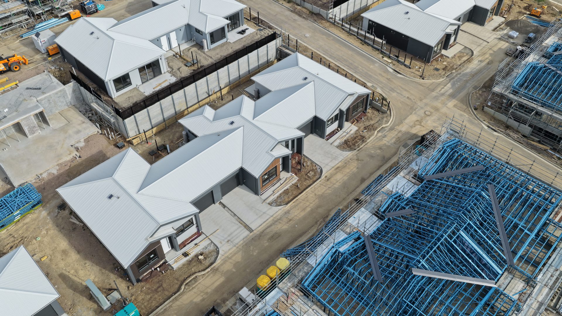 Chirnside Park white roofs and steel frames