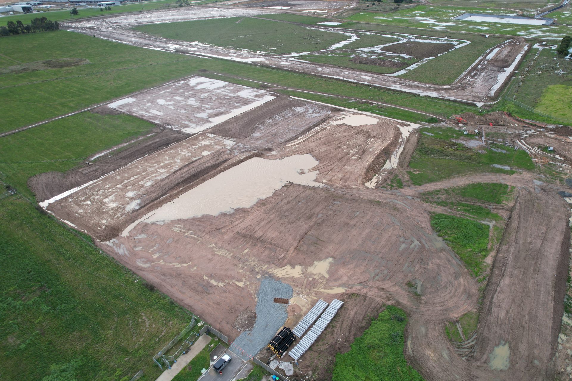 Hardys Road drainage basins