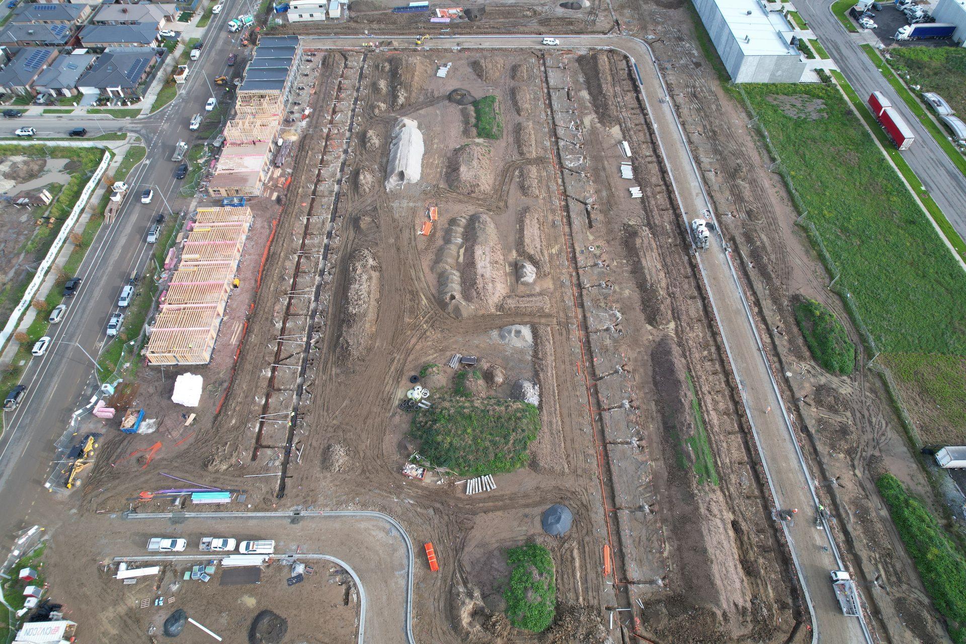 Lewis Street aerial wide shot